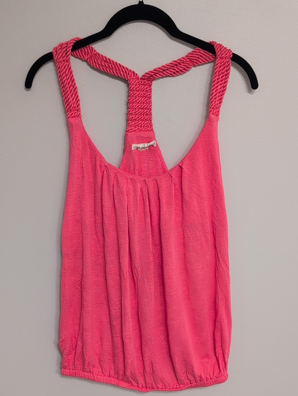 One Clothing Bubble Hem Racerback Tank Top